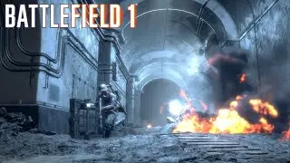Frantic conflict in the corridors of Fort Vaux in Battlefield 1 online ( no commentary )