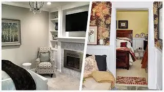 75 Small Bedroom With A Stone Fireplace Design Ideas You'll Love 🏡