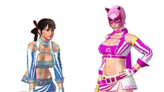 Rumble Rose XX: Aigle vs Evil Rose killer match gameplay video