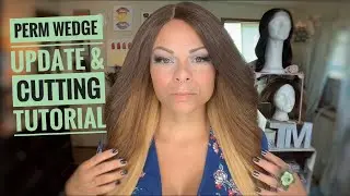 CUTTING UPDATE Sensationnel PERM WEDGE | How to cut a wig