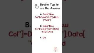 Python interview questions 33 | How to create a new column by adding 2 columns in pandas