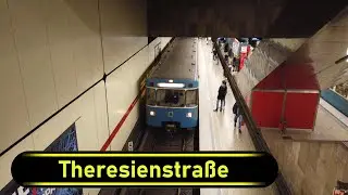 U-Bahn Station Theresienstraße - Munich 🇩🇪 - Walkthrough 🚶