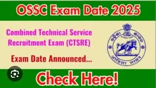 Ossc CTSRE 2025 Vacancy Details /Je #job #vacancy #deitals 