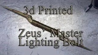 3D Printed Zeus' Master Lighting Bolt from Percy Jackson