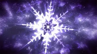 Purple Crystal Snowflake Stream Transition OBS Stinger Streamlabs