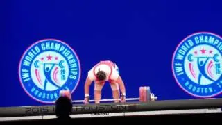 Kuk Hyang Kim bronze medal lift of 168 kg in clean and jerk in the 75+ category