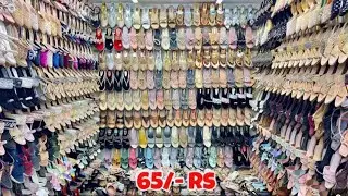 Ladies fancy footwear market wholesaleLedish fancy sandals 👡 #viralvideo #yuotubefeed #views 
