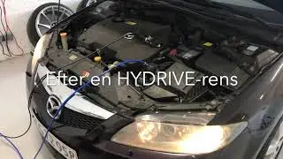 Meget rolig motorgang efter en HYDRIVE-rens