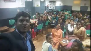 Motivation talk at MGR Janaki college students org. by Reddington for CSR by Laven Lokesh Barani