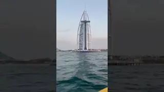 Speed. Sea. Skyline. 🚤🌊Burj Al Arab in sight✨#Dubai #SpeedBoat #BurjAlArab #fun