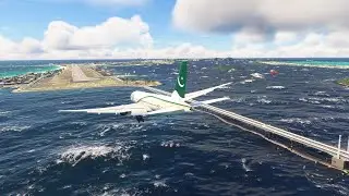 Extreme Aviation Moment! PIA Boeing 777 Takes Off on Tiny Runway!