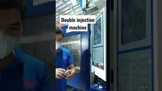 #double injection machine..#new mold trial