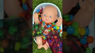 3 Rainbow Bathtubs Candy | M&M&rsquo;s & Magic Slime Cutting ASMR | No Talking Satisfying Relaxing ASMR!