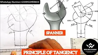 Construction Of Spanner | Technical Drawing | #wiselinkacademy #ganiyuabubakar