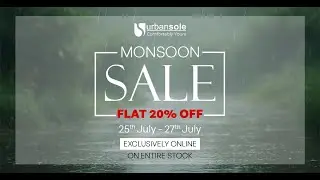 🌧️ Monsoon Sale Alert &ndash; FLAT 20% OFF at Urbansole! 👟