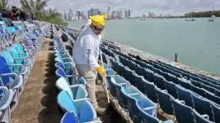 Miami Marine Stadium gets a helping hand from volunteers