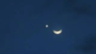 CRESCENT MOON & VENUS Dazzling at Dawn on 18/9/2017 by Lal Dingliana (Dingte)