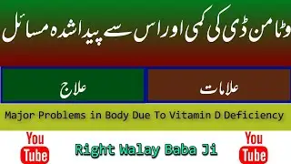 Vitamin D deficiency | Symptoms | treatment | Problem Due to VitaminD Deficiency | Dr.AHMandal