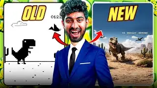 I PLAYED REALISTIC VERSION OF THE CHROME T-REX DINO GAME😱🏃🏃!