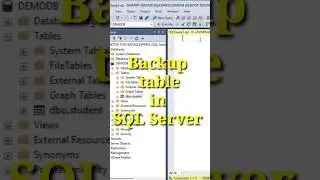 Backup table in SQL Server #ytshorts #sql #sqlserver #microsoft #trending #viralvideo #viral