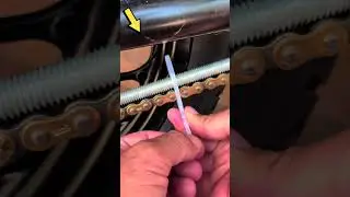 Hacks!  How to Align a Motorcycle Wheel Using Chain Rod Tie Method | DIY Tutorial So beautiful 💯✔️🛠️