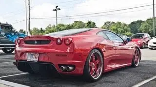 LOUD Ferrari 430 Revs and Powerslide Acceleration in HD!