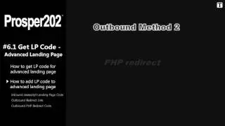 How to add advanced landing page code to Prosper202 - P202 Campaign Setup Step #06.2