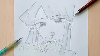 How To Draw Komi-San | Komi Can't Communicate | Komi San Easy Step By Step : Tutorial