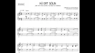 Olafur ARNALDS - Pu Ert Solin (....And They Have Escaped The Weight) - Piano + Sheet Music