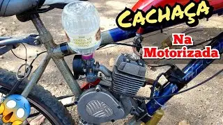 coloquei CACHAÇA PINGA na MOTORIZADA em lugar de gasolina [ experiência absurda]