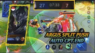 ARGUS SPLIT PUSH OP!! STRATEGI TERBAIK UNTUK PUSH TOWER DENGAN MUDAH | HANYA BUTUH WAKTU 7 MENIT