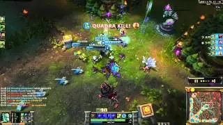 All Mid All Random, Level 6? Quadrakill!