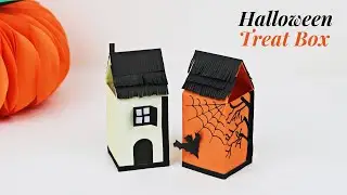 Halloween treat boxes | DIY Halloween treat boxes | Haunted House Treat Box |  Nelufa crafts |
