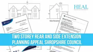Two Storey Rear and Side Extension Planning Appeal Shropshire Council