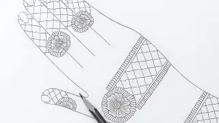 Simple Mehndi Design | Easy Henna Sketch for Beginners