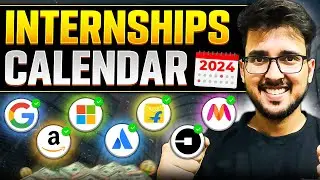 Internship calendar 2024 ✅ | off campus freshers hiring 2024