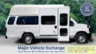 2012 Ford E350 Extended Wheelchair Shuttle Van / Bus with only 60K Miles! Visit www.getanybus.com !