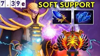 Invoker Immortal Soft Support - Dota 2 Patch 7.39e Pro Pub Gameplay