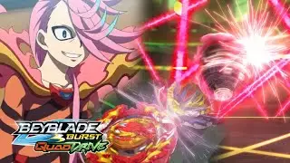 Phelix vs. Bel! BEYBLADE BURST QUADDRIVE EPISODE 22 Scarlet Flurry! Prominence Shaker!