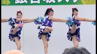 [4K]茨城県立水戸商業高等学校チア・ダンス部「Blue Twinkle&rsquo;s」 第57回水戸黄門まつり銀杏坂ステージ3