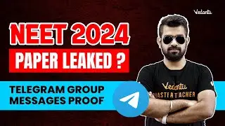 NEET 2024 Paper Leaked? Telegram Group Messages Proof