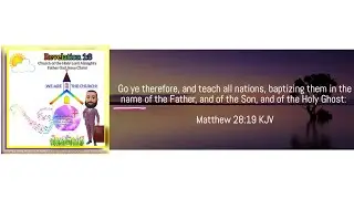 W.O.G.S: Matthew 28:19 the baptism formula explained and broken down in full detail!