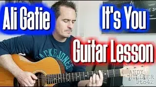 How to play Ali Gatie - It's You Guitar Lesson Tutorial TAB