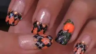 Halloween/Thanksgiving Fancy French Nail Art Tutorial