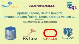 SQL 3: Update Record | Delete Record in SQL | NULL Functions | Alias | Null Operators in SQL