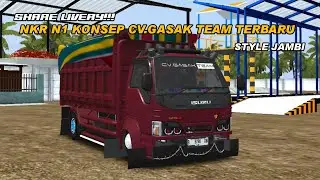 MOD BUSSID TERBARU ‼️ SHARE MOD DAN LIVERY‼️NKR N1 DUMP SAWIT KONSEP CV.GASAK TEAM 2025