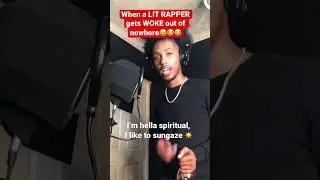 When the LIT RAPPER gets WOKE 😂👁 #shorts