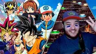 Tocando MÚSICAS DE ANIME no GUITAR HERO (Clone Hero)