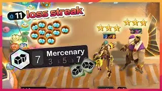 11 Loss Streak - 7 Mercenary - Two 5-Cost 3-Star | TFT Set 6