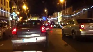 Driving through Naas Town Centre